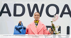 Desktop Screenshot of de.burberry.com